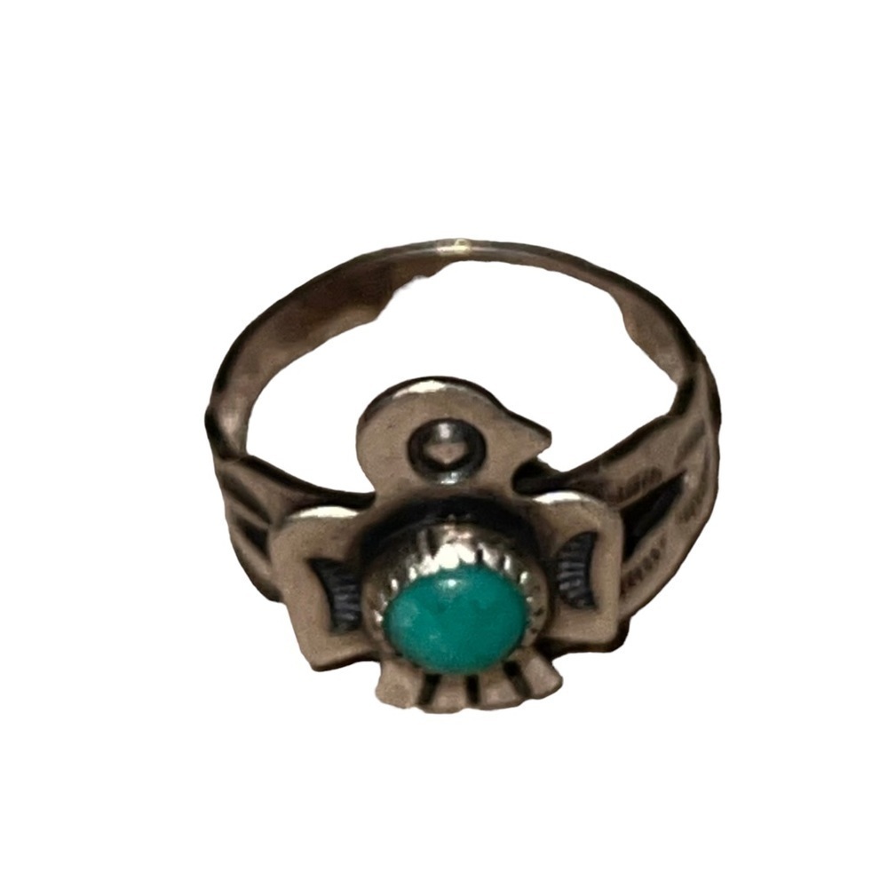 Vintage Sterling Silver Bell Trading Post Ring - Picture 4 of 11